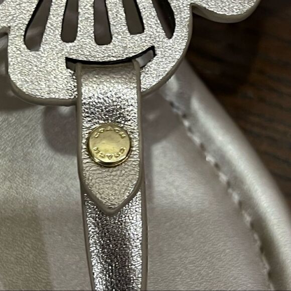 10 COACH JULIA SANDALS metallic gold or champagne Bnib - Picture 9 of 12